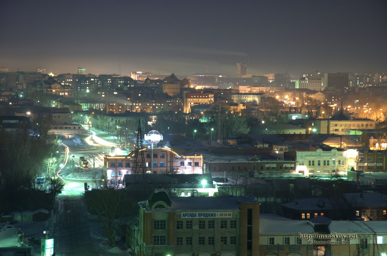 Барнаул Алтайский край ночью